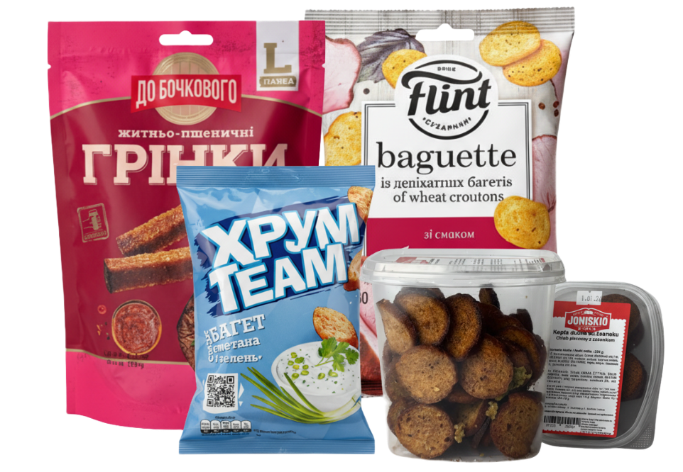 Сухарі та грінки