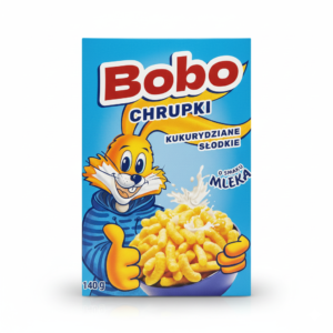 Chrupki kukurydziane o smaku Mleka „Bobo” 140g
