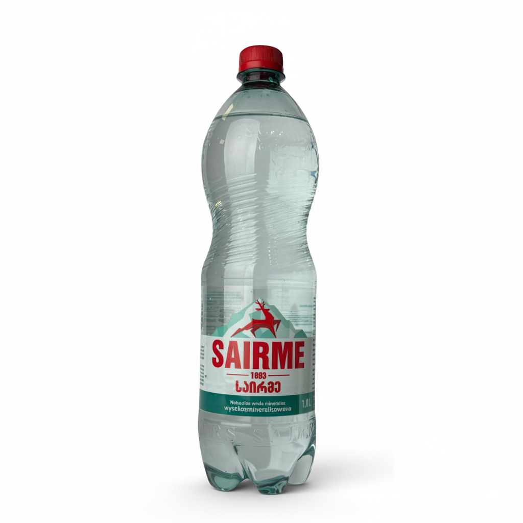 Woda mineralna Sairme gazowana 1l