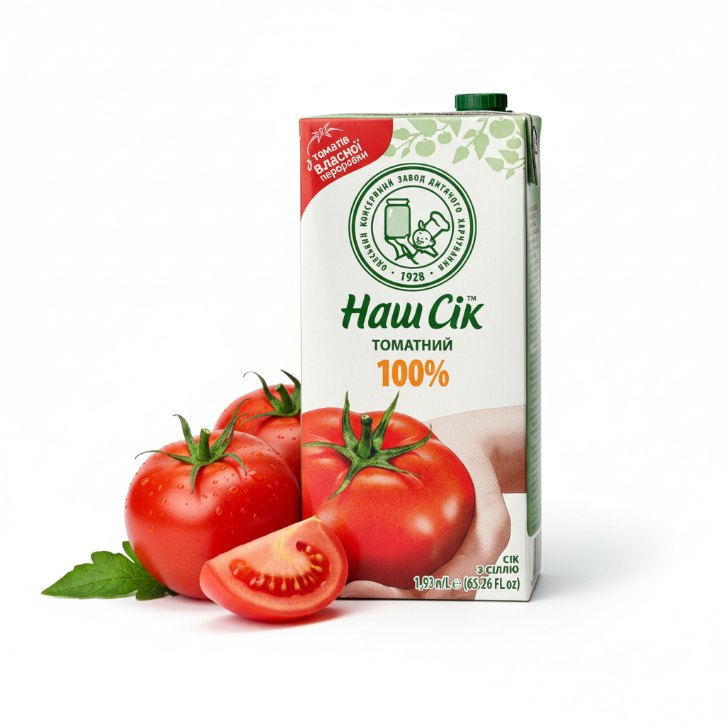 Сік „Наш сік” томатний 1,93л