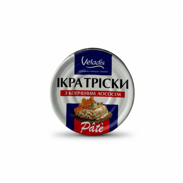 Ікра тріски Veladis з копченим лососем, 100г