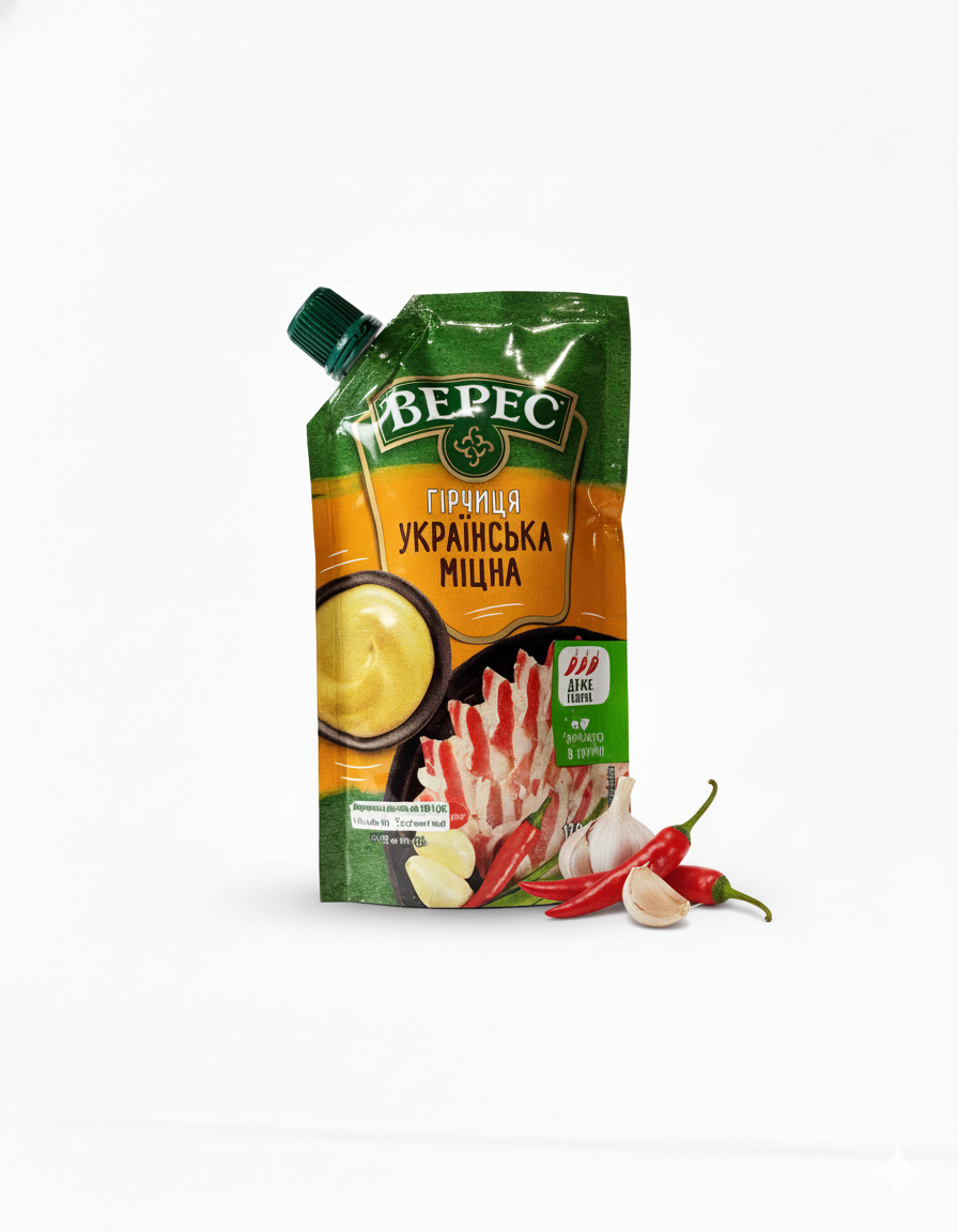 Musztarda "Ukraińska Mocna" Veres 120g