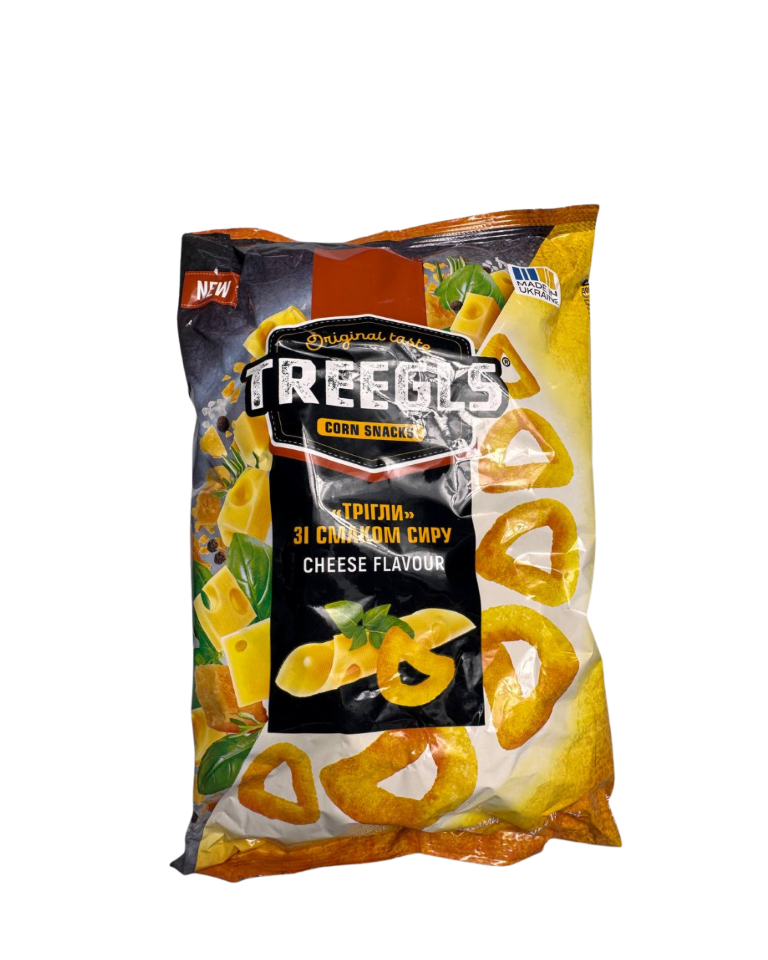 Палички кукурудзяні Treegls зі смаком сиру, 75г