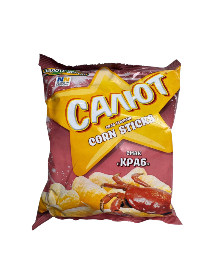 Палички кукурудзяні Салют зі смаком краба, 45г