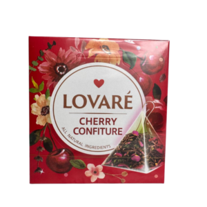 Чай зелений у пірамідках «Lovare» «Вишневий Конфітюр» 30г