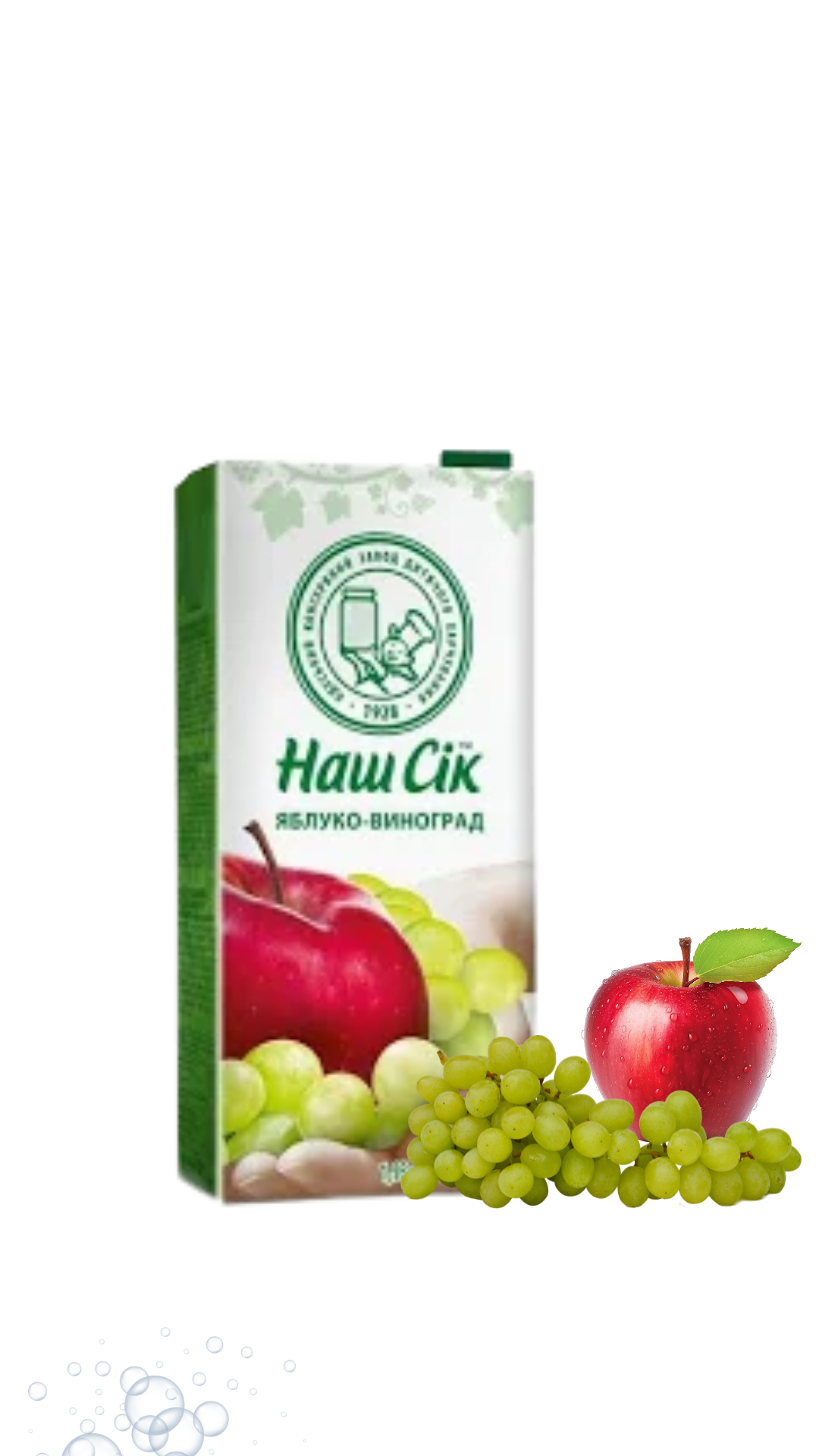 Нектар „Наш сік” яблуко-виноград 1,93л