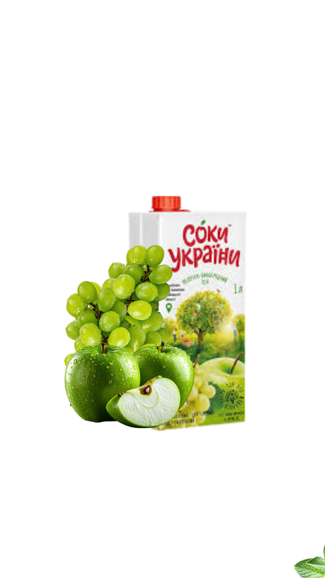Nektar „Soki Ukrainy” jabłko-winogrono 1l