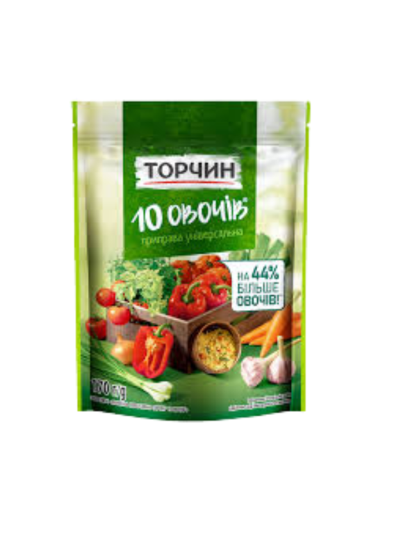 Приправа універсальна «10 овочів» Торчин 170г