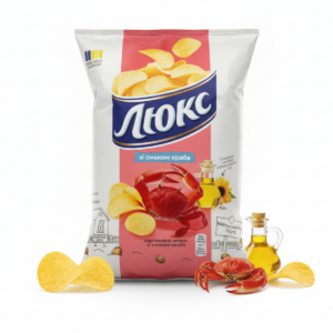 Чіпси «Люкс» зі смаком краба 125г