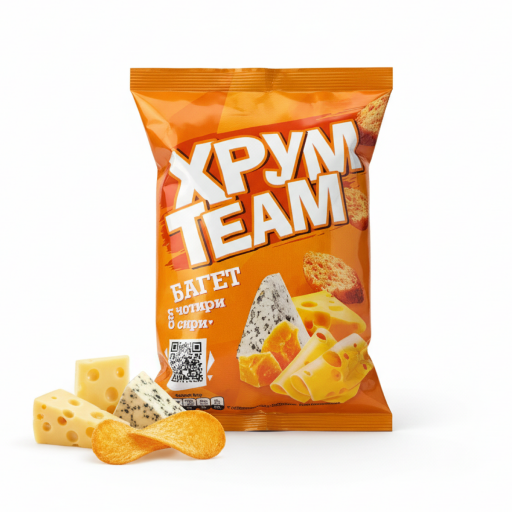 Sucharki „HrumTeam” o smaku 4 sera 55g