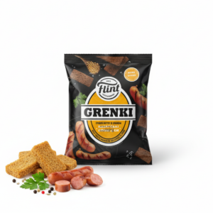 Sucharki „Flint” o smaku kiełbasy bawarskiej 110g