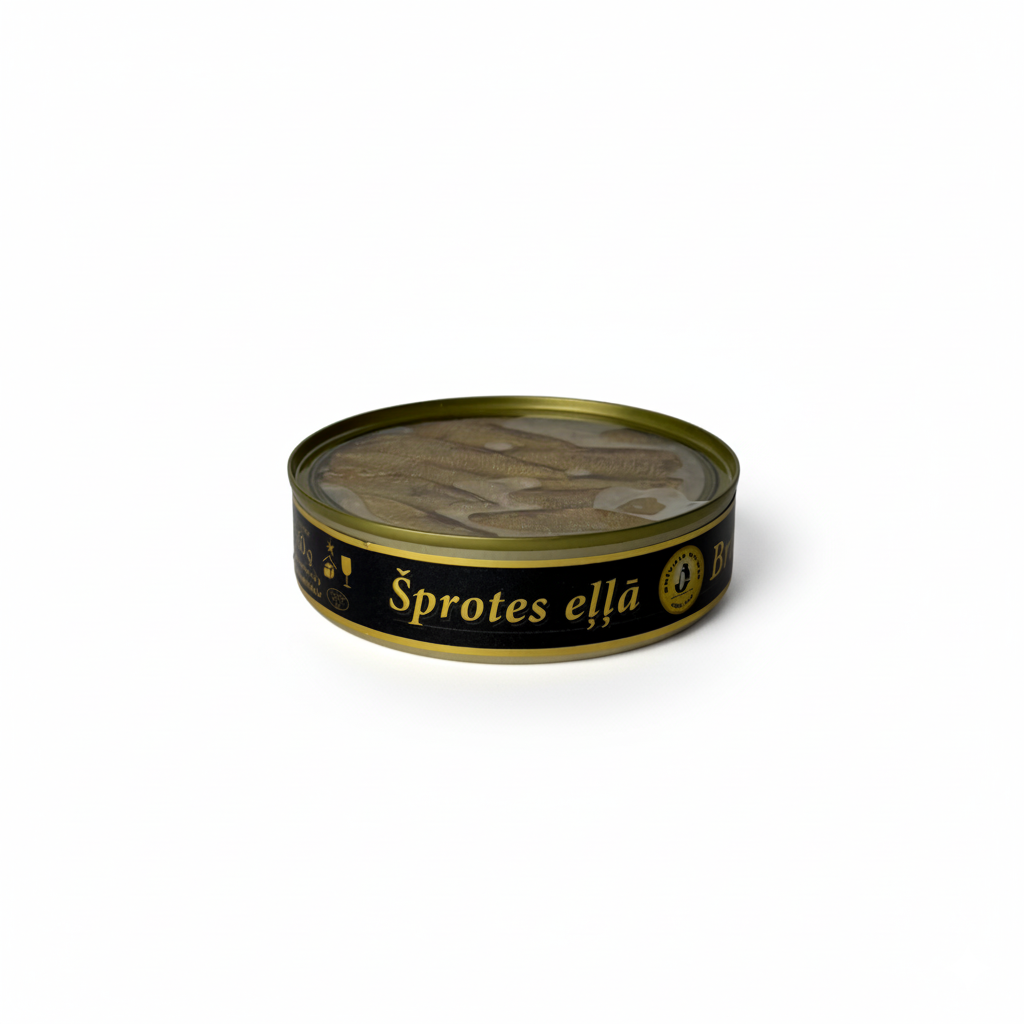 Шпроти копчені в олії „Brivais Vilnis” 160g