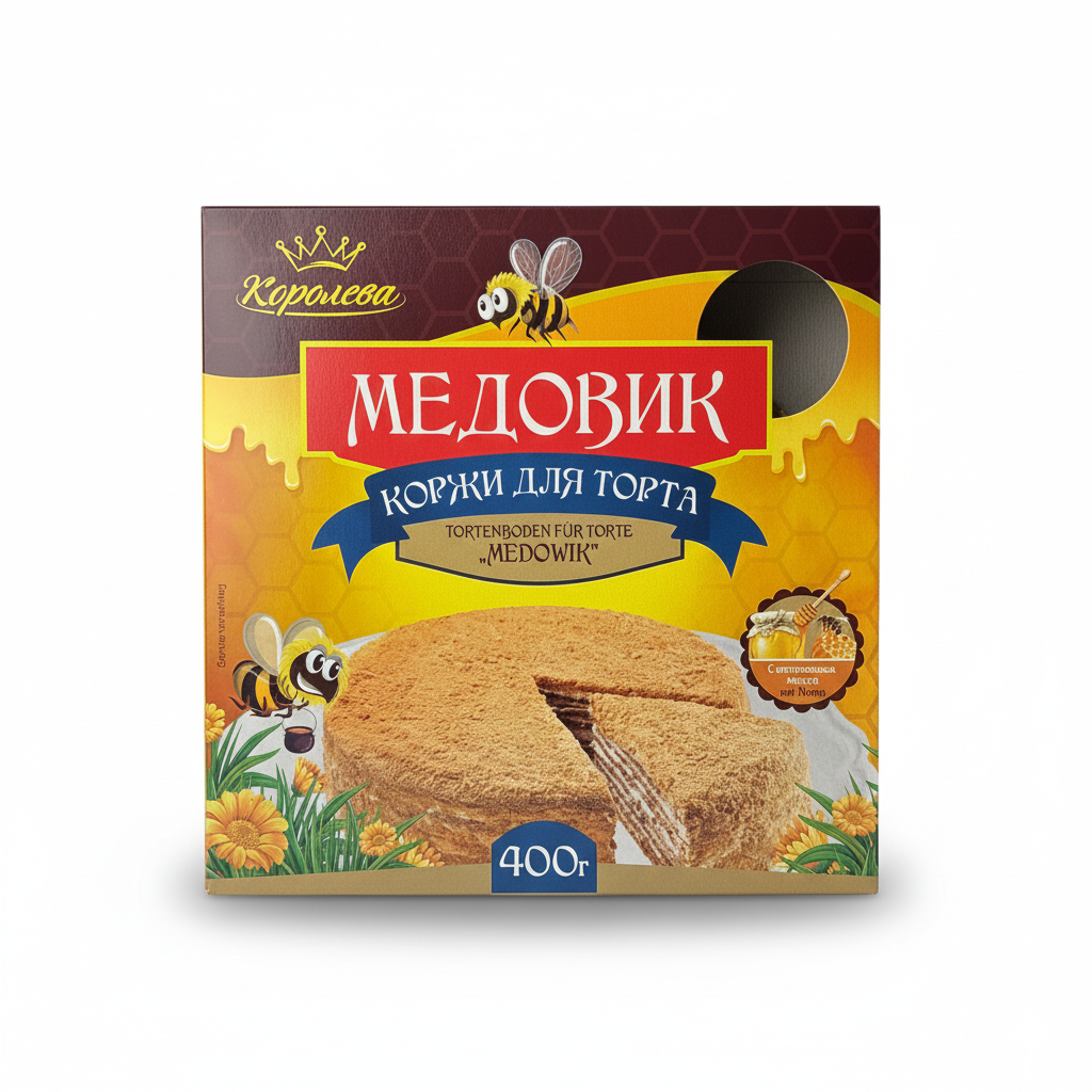 Коржі для торта Медовик «Королева» 400г