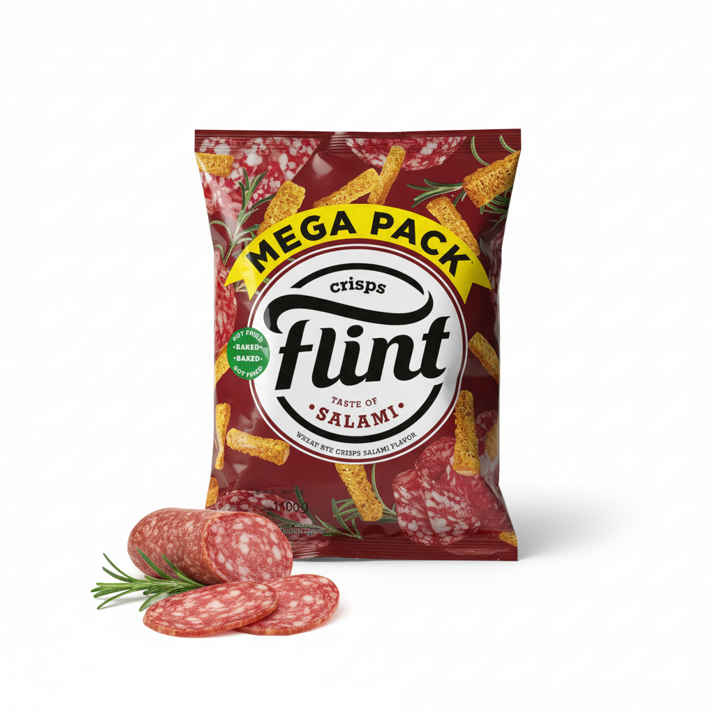Sucharki „Flint” o smaku salami 110g