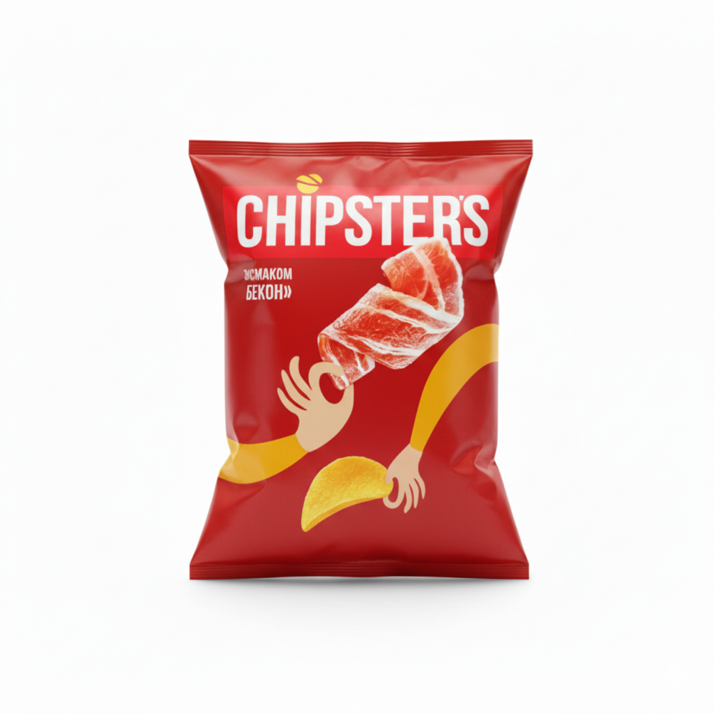 Chipsy „Chipsrter`s” o smaku bekonu 120g