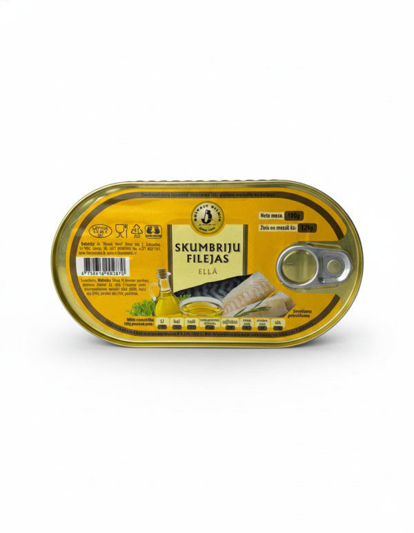 Філе макрелі в олії «Brivais Vilnis» 190g