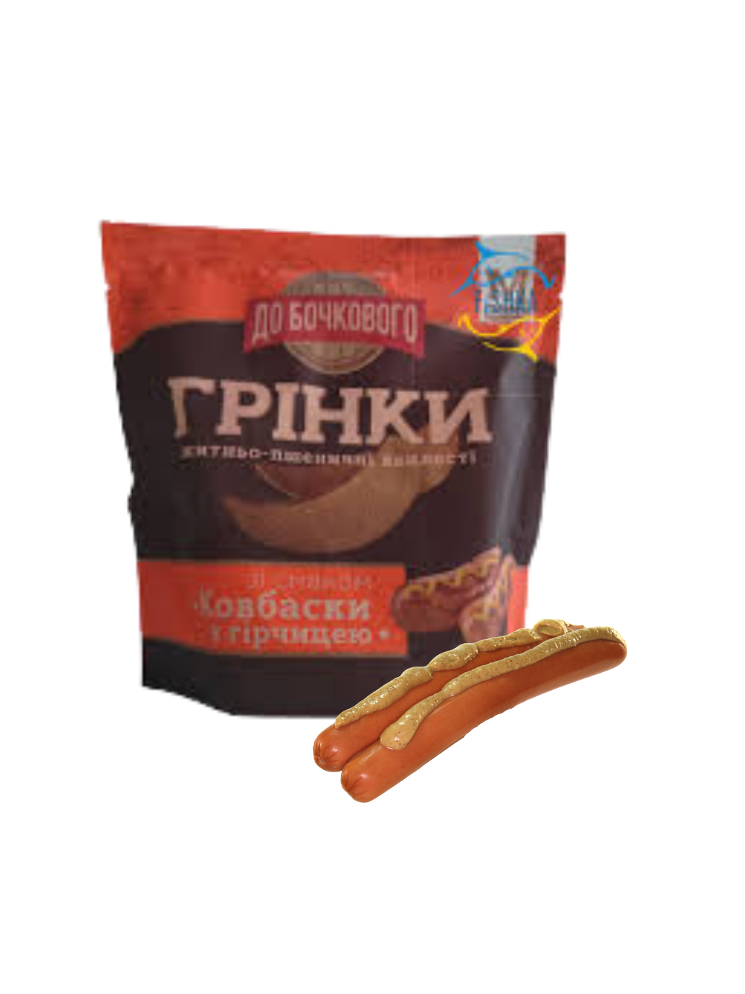 Grzanki „Flint” Do beczkowego o smaku kiełbasy z musztardą 90g
