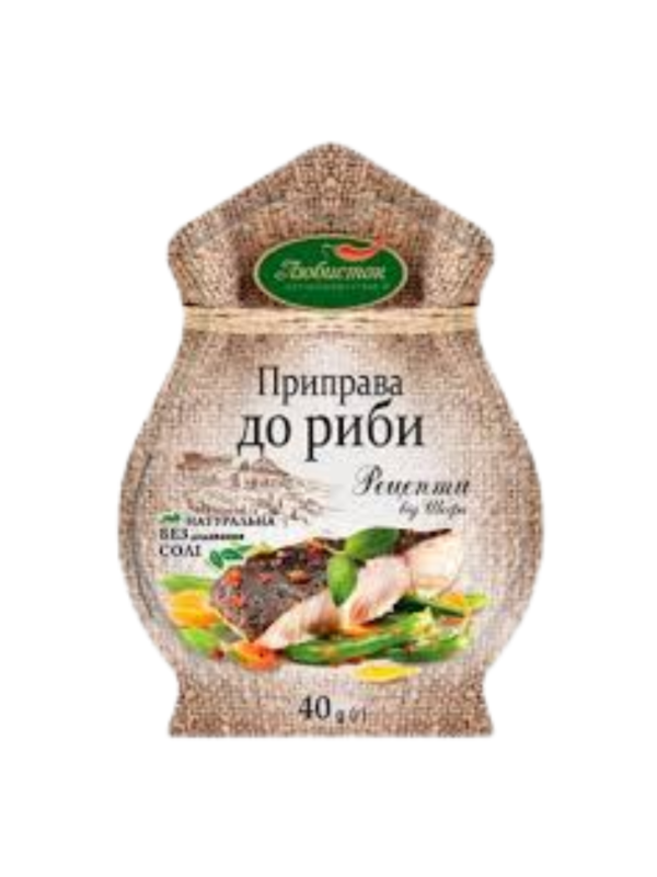 Приправа до риби Любисток 40г (без солі)