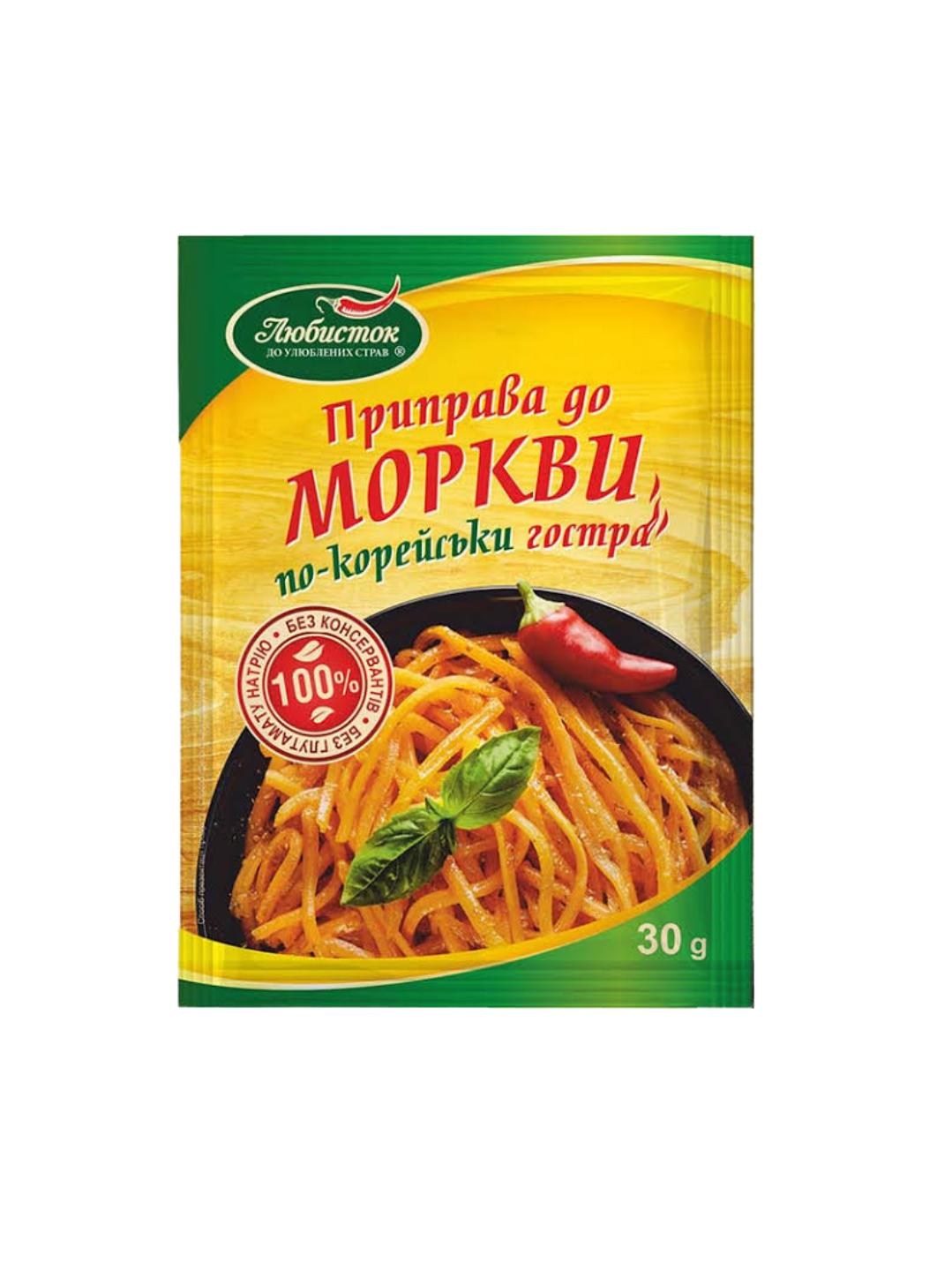 Приправа до моркви по-корейськи «Гостра» Любисток 30г