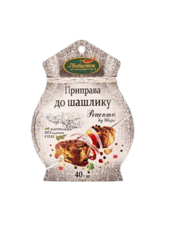 Приправа до шашлику Любисток 40г (без солі)