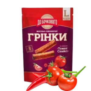Грінки «Флінт» До бочкового зі смаком гострого томату 130г