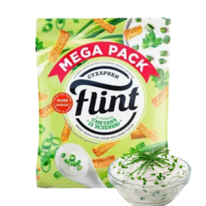 Sucharki „Flint” o smaku śmietany z ziołami 110g
