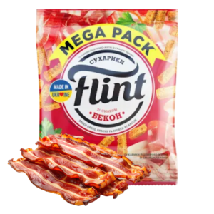 Sucharki „Flint” o smaku bekonu 110g