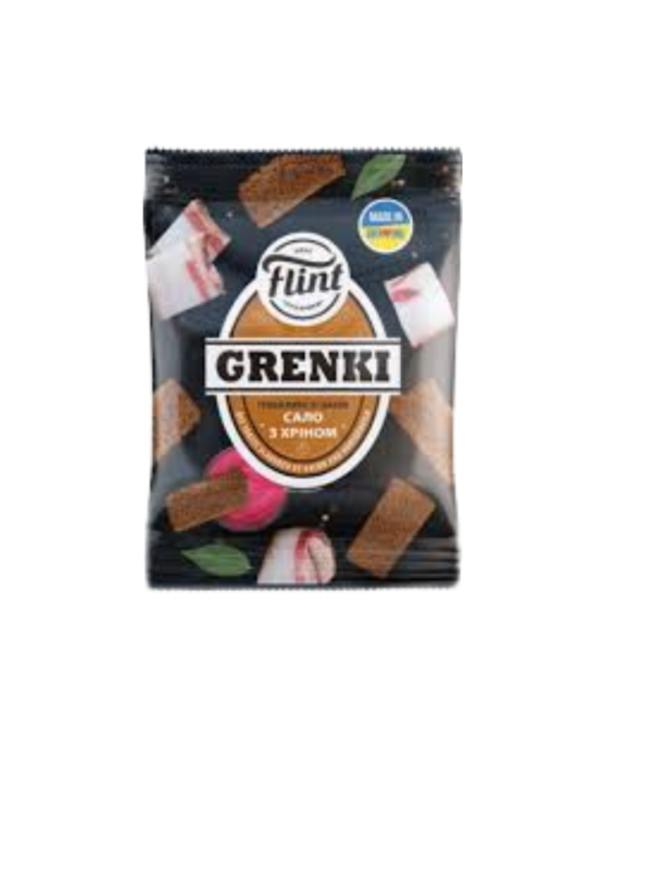 Grzanki „Flint” o smaku słoniny z chrzanem 70g