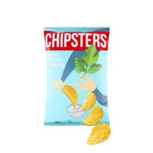 Chipsy „Chipsrter`s” o smaku śmietany z ziołami 120g
