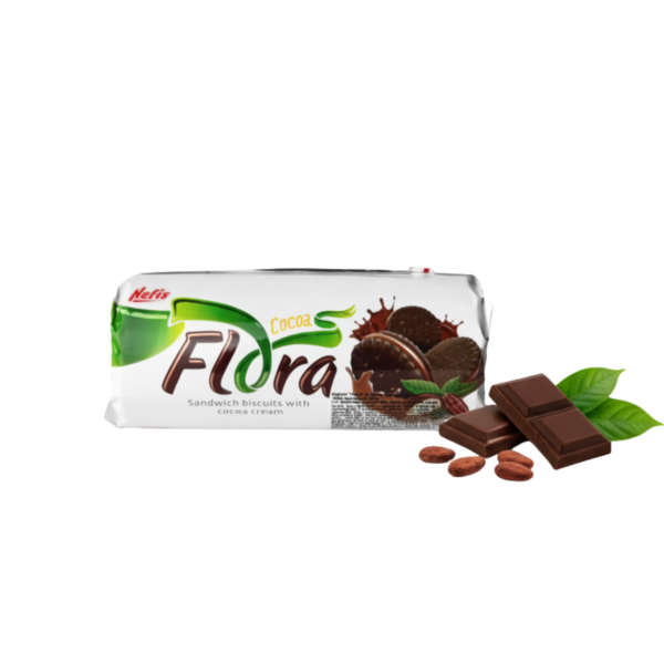 Ciastka Flora z kakao Nefis 180g