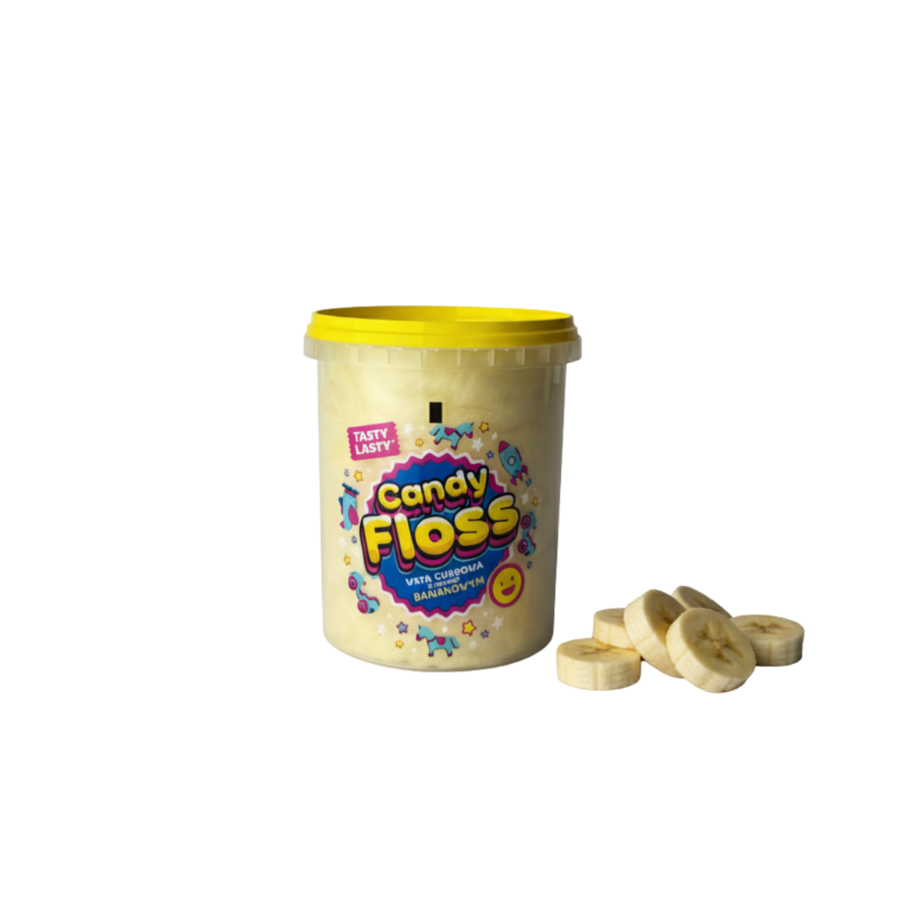 Wata cukrowa "Candy Floss" o smaku banana 36g