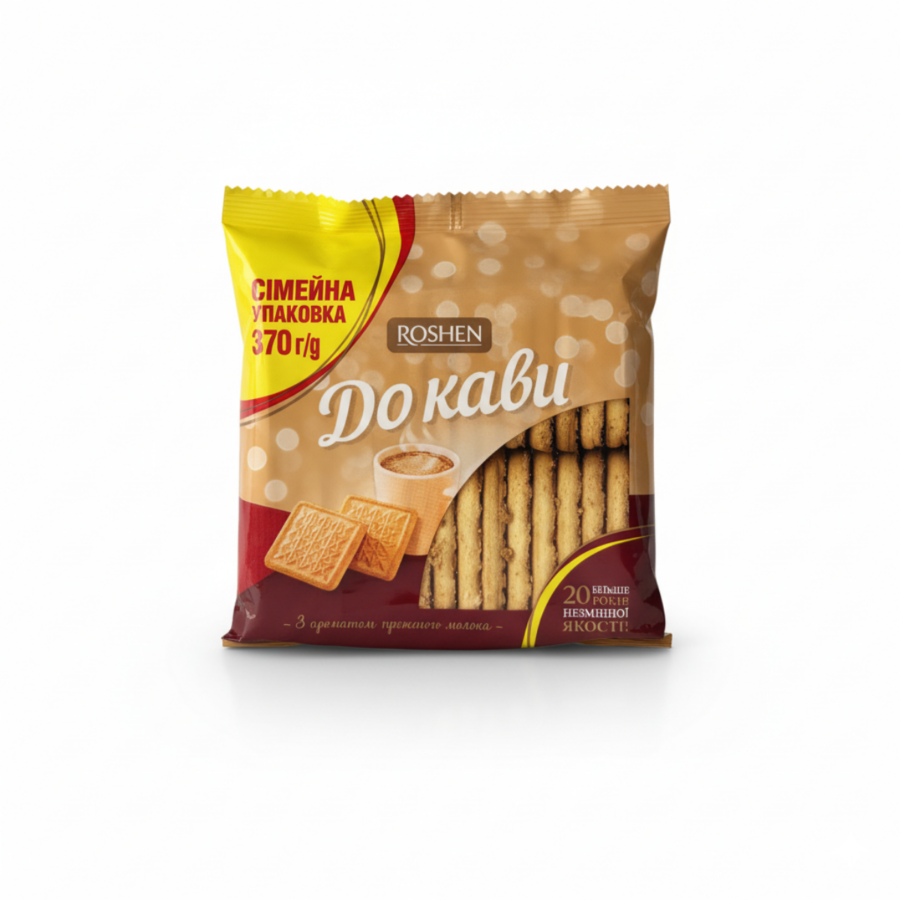 Цукрове печиво "До кави" Roshen зі смаком пряженого молока 370г
