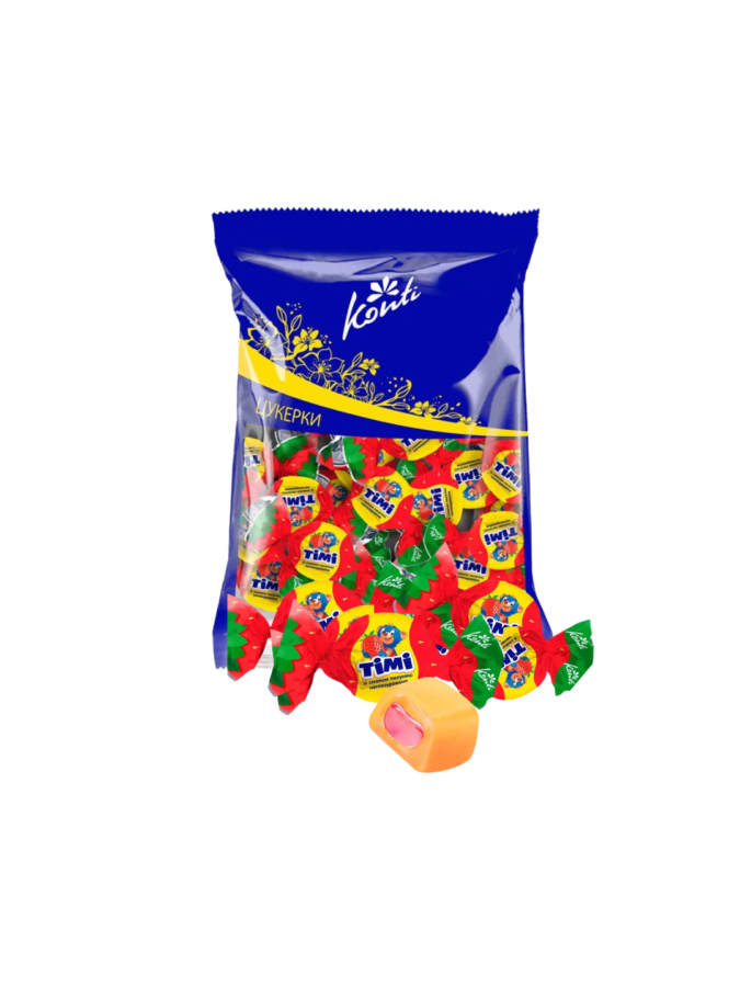 Cukierki Konti Timi o smaku truskawkowym (luz)