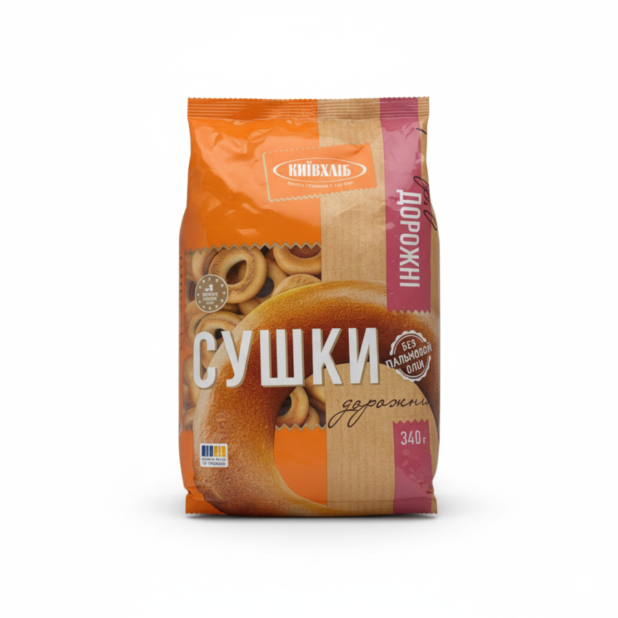 Сушки "Дорожні" Київхліб 340 г