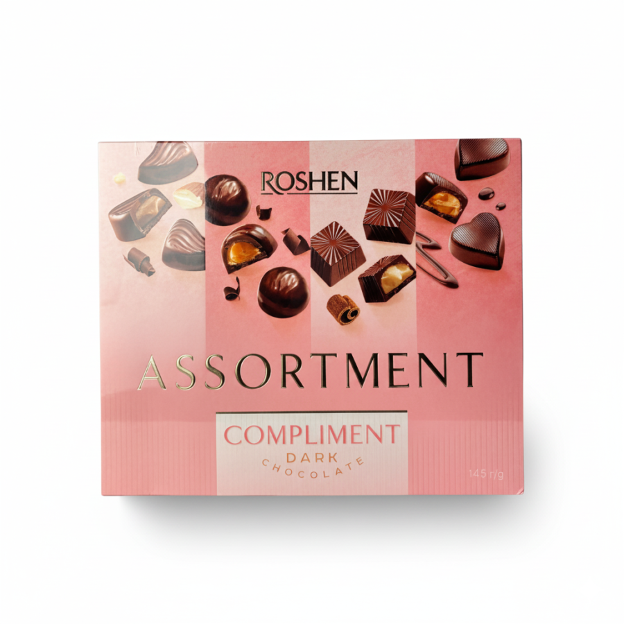 Набір цукерок, коробка "Assortment Compliment" Roshen 145г