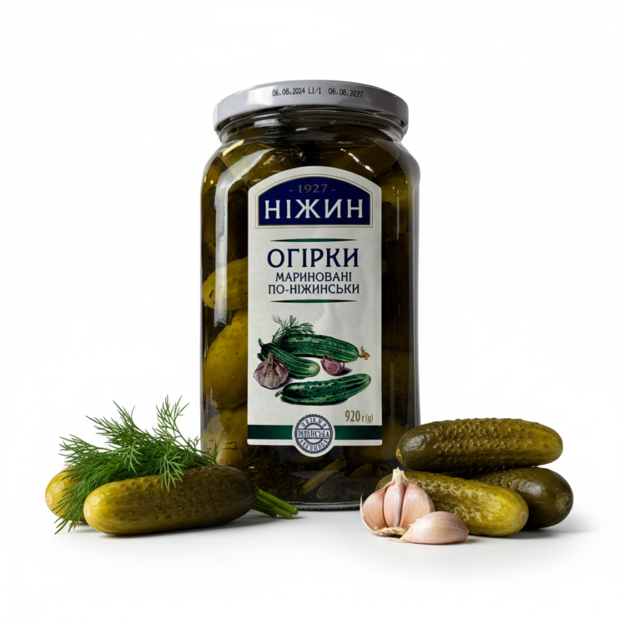 Ogórki konserwowe "Po niżyńsku" 920g