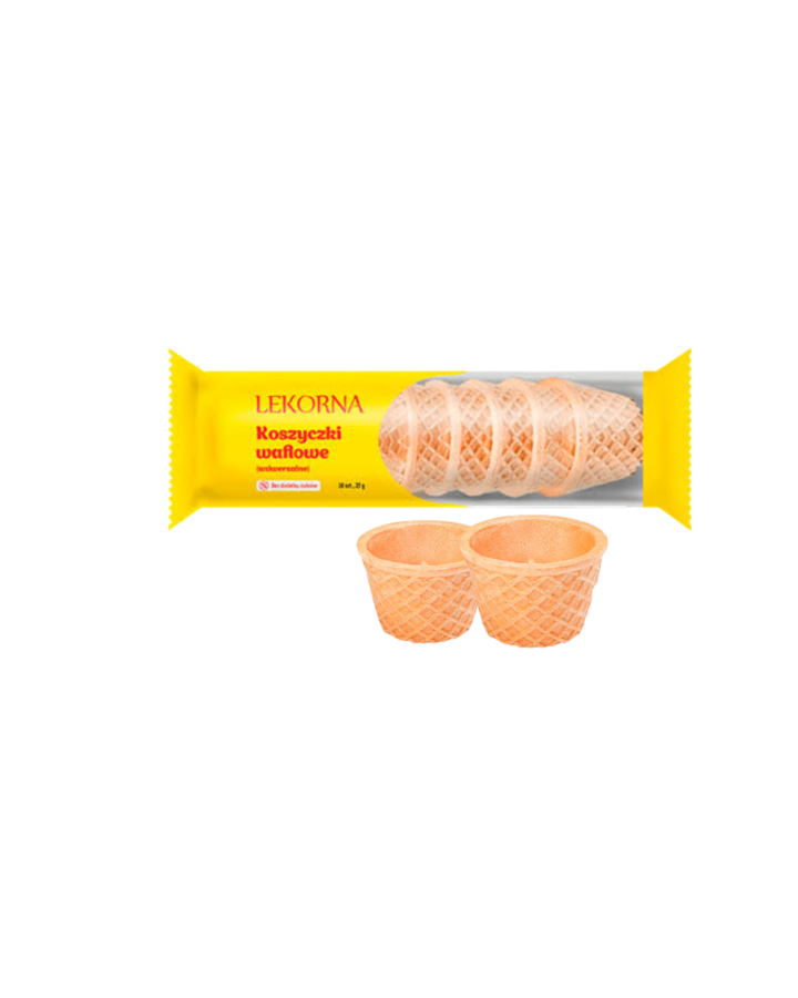 Koszyczki waflowe Lekorna 22g