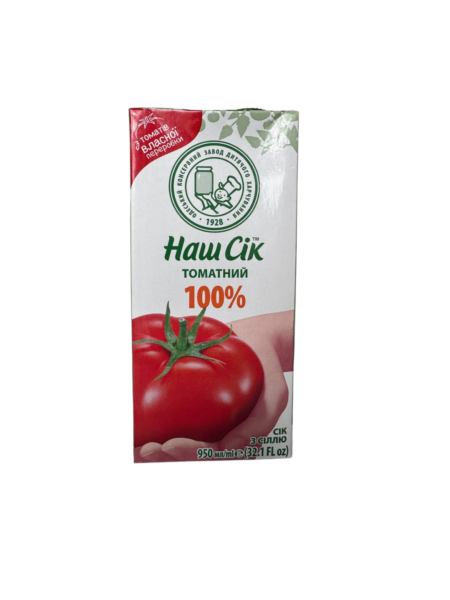 Sok pomidorowy 100% Nasz Sіk 950ml (sok z solą)