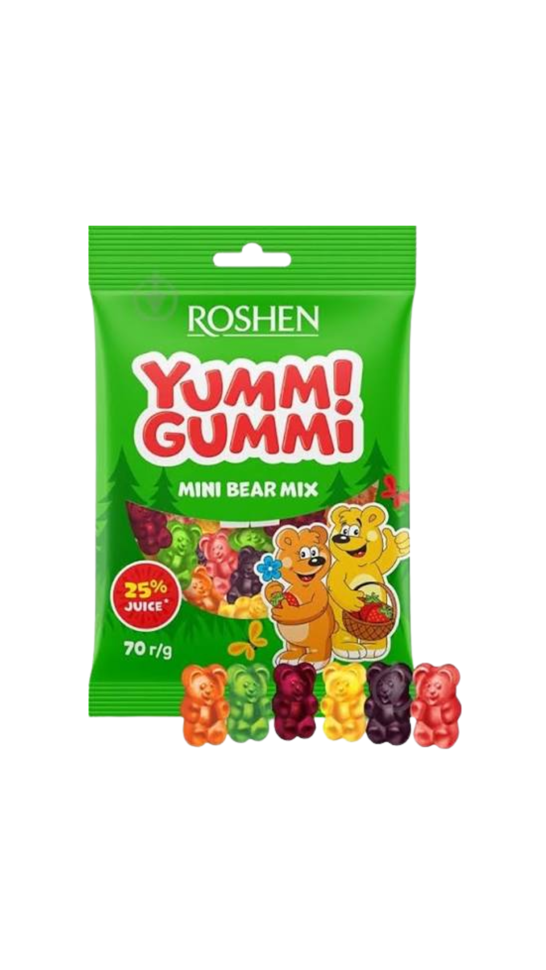 Цукерки желейні Roshen Yummi Gummi 70г