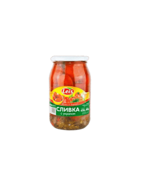 Помідори мариновані сливка Leis 440г