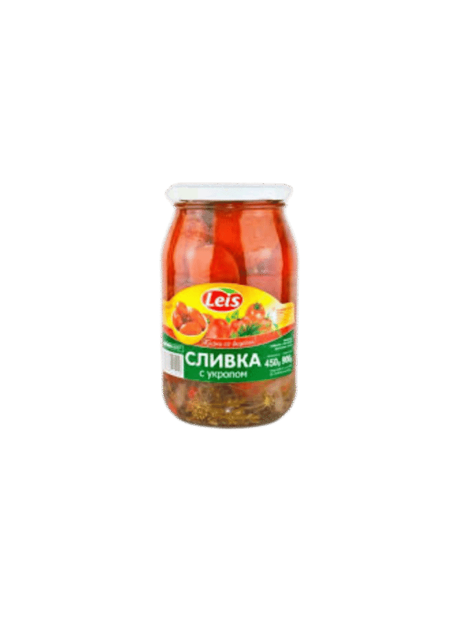 Помідори мариновані сливка Leis 440г