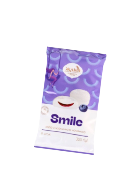 Zefir o smaku borówkowym "Smile" 300g