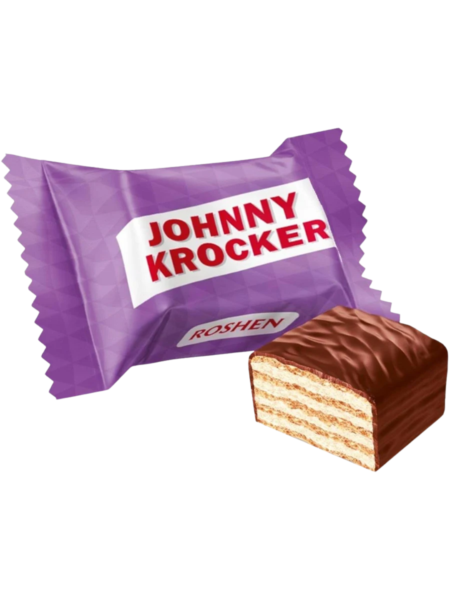 Вафлі "Johnny Krocker" молочні Roshen (вагові)