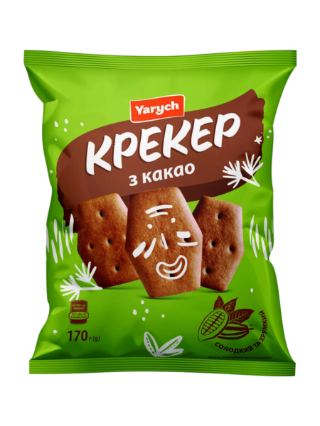Krakersy "Yarych" o smaku kakaowym 170g