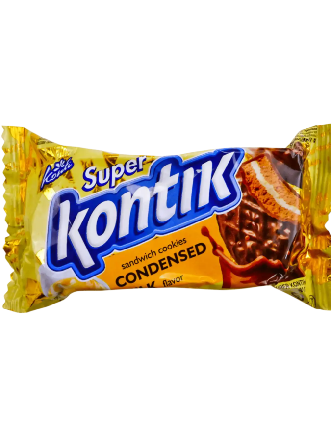 Печиво-сендвіч "Super Kontik" зі смаком згущеного молока 90г