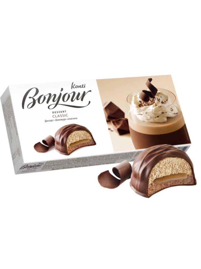 Десерт "Bonjour" Konti зі смаком капучино 232г