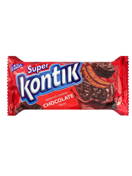 Печиво-сендвіч "Super Kontik" зі смаком шоколаду 90г