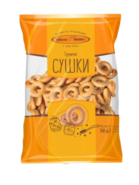 Сушки "Гірчичні" Київхліб 340 г