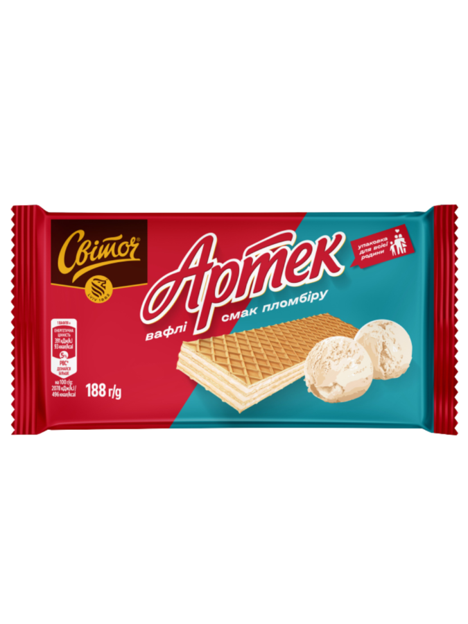 Wafle "Artek" o smaku plombiru 188g