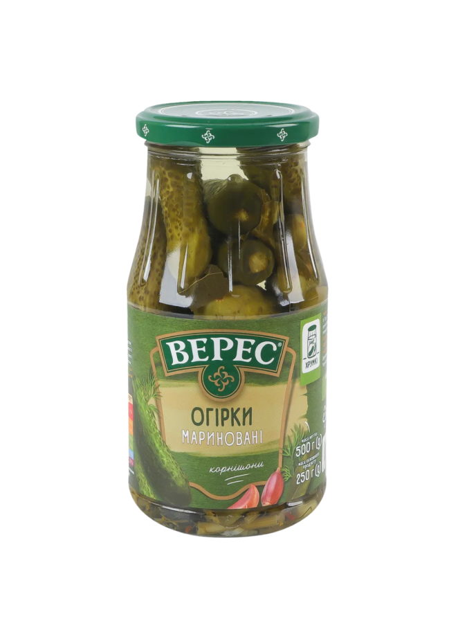 Огірки "Veres" мариновані 500г